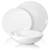 (39/11C) Lot RRP £60. 3x Items. 1x White 12 Piece Dinner Set RRP £20. 1x Stoneware...
