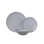 (22/11D) Lot RRP £102. 3x Stoneware Grey Reactive Glaze 12 Piece Dinner Set RRP £34 Each. <b...