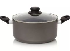 (52/6B) Lot RRP £. 6x Grey Non Stick Aluminium Cookware Items. 1x 32cm Stock Pot With L...