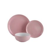 (41/6A) Lot RRP Circa £100+. Approx 46x Mixed Dinner Set Items. To Include Pink Two-Ton...