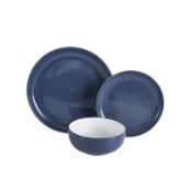 (46/10A) Lot RRP £88. 3x Items. 1x Stoneware Blue Two-Tone 12 Piece Dinner Set RRP £20....