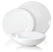 (28/11B) Lot RRP £60. 3x White 12 Piece Dinner Set RRP £20 Each. Lot Contains 12x Bowl,...