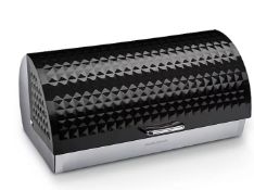 (99/9A) 3x Cookware Items. 1x Morphy Richards Dimensions Roll Top Bread Bin Black. 1x F...