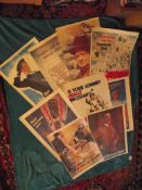 11 X Vintage WW2 Style Propaganda Posters - Thin paper - No date