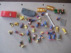 Group of Model Railway Figures