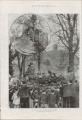 Castleknock College Dublin Queens Visit 1900 Antique Print.
