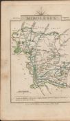 John Carys 1791 Antique Copper Engraved Map Middlesex & Lincolnshire.