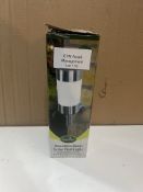 Gardenkraft Stainles Steel Solar Garden Wall Light. RRP £29.99 - Grade U