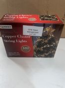 Christmas Workshop Copper Cluster String Lights 480 LED. RRP £29.99 - Grade U