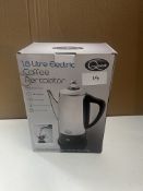 Quest 1.8L Electric Coffee Percolator. RRP £59.99 - GRADE U