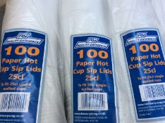 RY Quality Cater Joblot Plastic Cutlery 25cl Plastic Cup Lids Wholesale Liquidation Stock