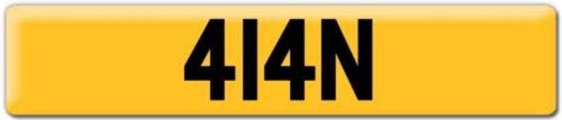 414 N ALA ALAN 4 IAN JAN ALAH LAN LA Lord Sugar Dateless 1 Char Number Plate 786