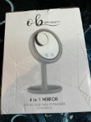H1/E - Opti-Beauty 4 in 1 Mirror with LED Light, Fan & x5 Magnifier - Tested working