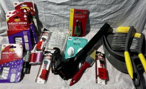 L1/D - Job lot home accessories, Clips & Strips, Cotton, Dust Pans, Lock, Hooks, Fan + More