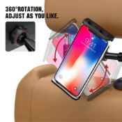 Universal Adjustable Car Headrest Phone/Tablet Holder Mount for 4.7~11