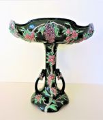 Antique Art Nouveau Eichwald Pottery Centrepiece Bowl 31cm High