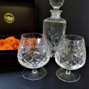 Thomas Webb Crystal Decanter & Glasses