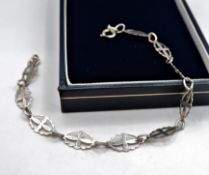 Sterling Silver Bracelet 'New' with Gift Pouch