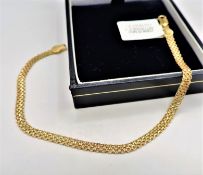 14k Gold on 925 Silver Bracelet Made in Italy 'New' with Gift Box