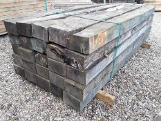 15x Hardwood Sawn Timber Rustic English Oak Sleepers