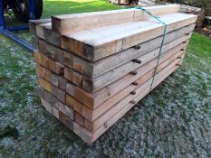 50x Softwood Sawn Untreated Larch / Douglas Fir Posts 3