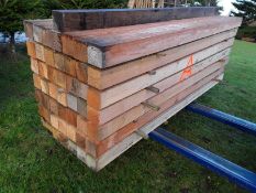 50x Softwood Sawn Untreated Larch / Douglas Fir Posts 3