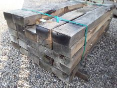 24x Hardwood Sawn Timber Rustic English Oak Sleepers