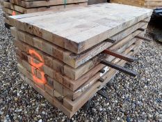 49x Hardwood Fresh Sawn Timber English Oak Posts