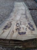 Hardwood Air Dried Sawn English Chestnut Waney Edge/ Live Edge Slab/ Table Top