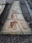 Hardwood Air Dried Sawn English Chestnut Waney Edge/ Live Edge Slab/ Table Top