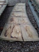 Hardwood Air Dried Sawn English Chestnut Waney Edge/ Live Edge Slab/ Table Top