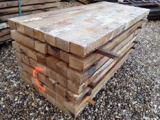 49x Hardwood Fresh Sawn Timber English Oak Posts