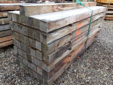 50x Softwood Sawn Untreated Larch / Douglas Fir Posts 3