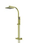 New in Box Aero Exposed Thermostatic Shower System - Brushed Brass RRP £216 **NO VAT**