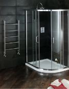 Brand New Boxed Atlas 1200mm Offset Quadrant Shower Enclosure RRP £220 **NO VAT**