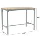 (1E). RRP £200. Nina Dining Nest 4 Stools Grey. Table: (L120x W65x H90cm). Stool: (W35x D35x H60cm) - Image 5 of 8