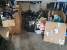 (R6) Contents To Under Racking To Include Large Box Of Tech & Gadgets. Vacuume Cleaner. Large Qty O