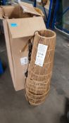 (Lot 349/6A) Rattan Floor Lamp RRP £70.