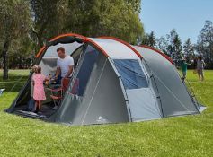 (6I) RRP £120. Ozark Trail Orange And Grey 6 Person Tunnel Tent.