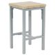 (1E). RRP £200. Nina Dining Nest 4 Stools Grey. Table: (L120x W65x H90cm). Stool: (W35x D35x H60cm) - Image 4 of 8