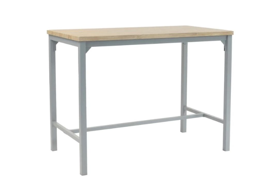 (1E). RRP £200. Nina Dining Nest 4 Stools Grey. Table: (L120x W65x H90cm). Stool: (W35x D35x H60cm) - Image 3 of 8