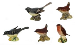 Set of 5 Beswick Birds