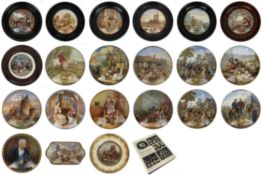 Large Collection of Victorian Pot Lids Pratt Ware Etc.