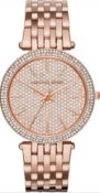 Michael Kors MK3439 Ladies Rose Gold Darci Quartz Watch
