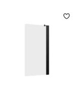Brand New Homebase Noir Fixed Bath Screen Black RRP £200 *No VAT*