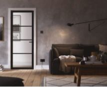 Brand New Soho Black Glazed Internal Door RRP £245 *No VAT*