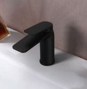 Brand New Boxed Bathstore Aero Basin Mixer Tap (No Waste) - Matt Black RRP £85 **No VAT**