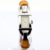 Gucci / 6800L Bamboo Strap - (Unworn) Lady's Steel Wrist Watch