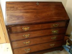 Georgian Mahogany Antique Bureau