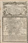 Britannia Depicta E Bowen c1730 Map Bristol, Chepstow, Monmouth Hereford.